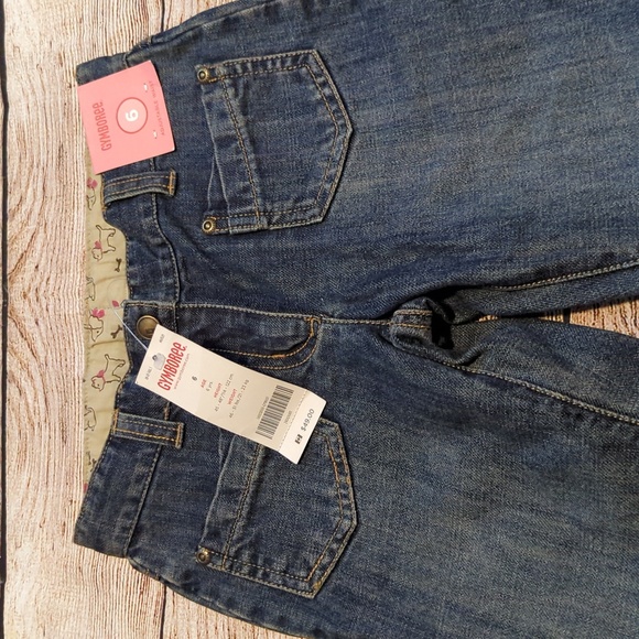 Brand New Gymboree Size 6 Jeans With Bottom Accents - Picture 3 of 4